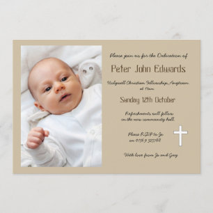 Dedication invitation