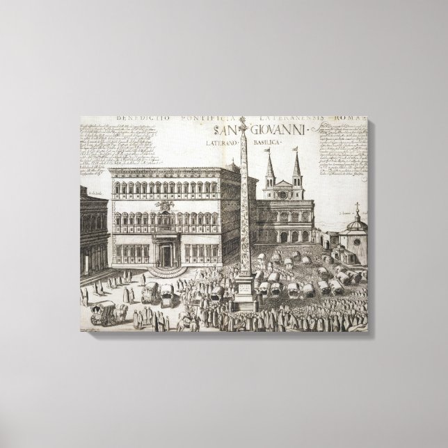 Dedication of the Obelisk in front of the Basilica Canvas Print (Front)