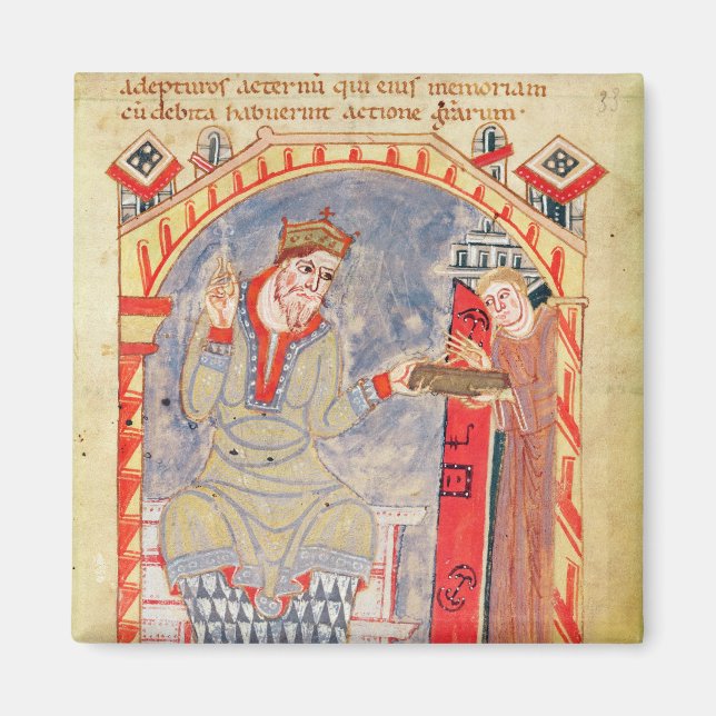 Dedication to Charles the Bald, from Magnet (Front)