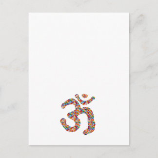 Dedication to OM MANTRA : DISPLAY gems,pearls om Postcard