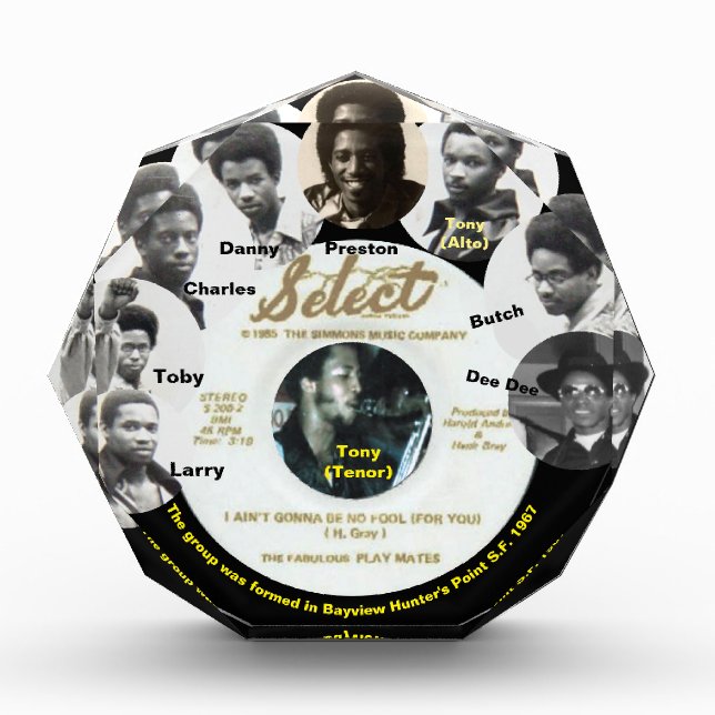 Dee Acrylic Award (Front)