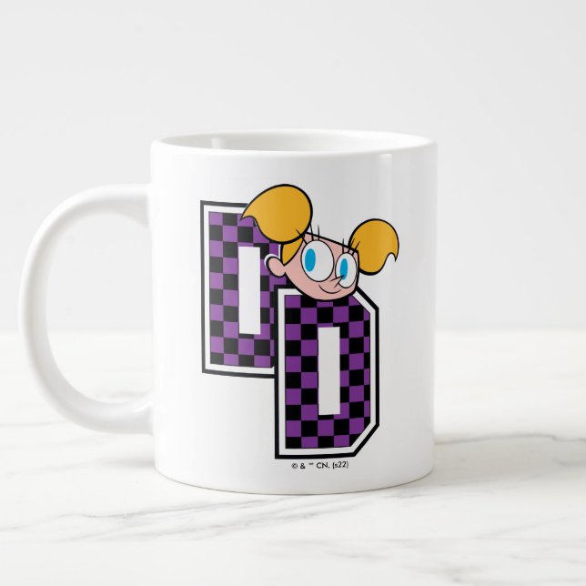 Dee Dee Athletic Letters Graphic Giant Coffee Mug (Left)
