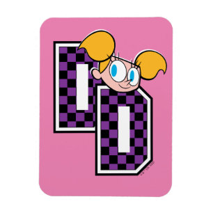 Dee Dee Athletic Letters Graphic Magnet
