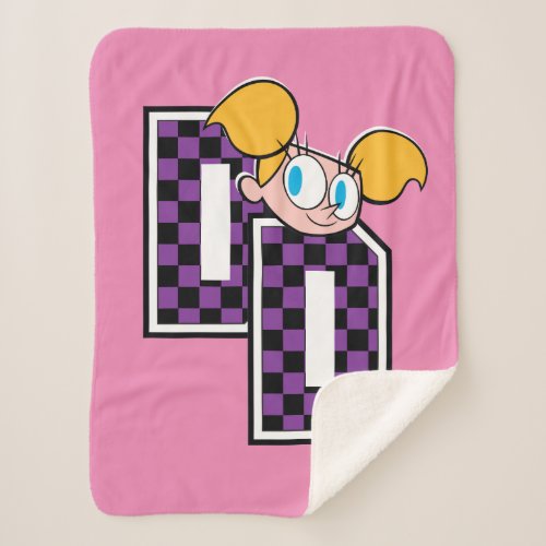 Dee Dee Athletic Letters Graphic Sherpa Blanket