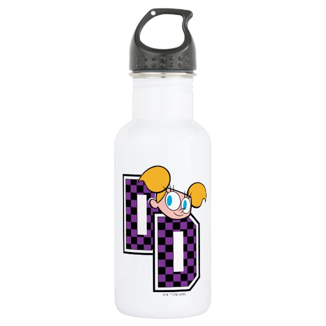 Dee Dee Athletic Letters Graphic Stainless Steel Water Bottle (Front)