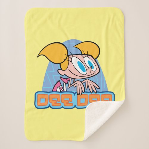 Dee Dee Character Name Graphic Sherpa Blanket