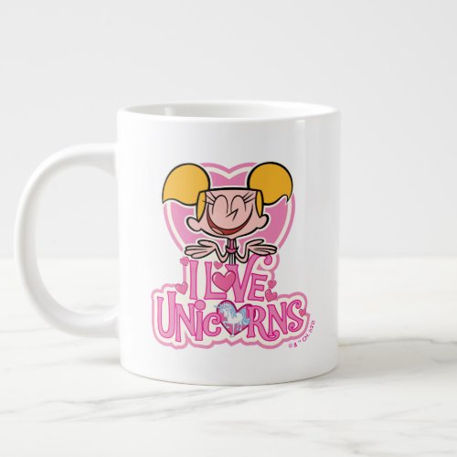 Dee Dee _ I Love Unicorns Giant Coffee Mug