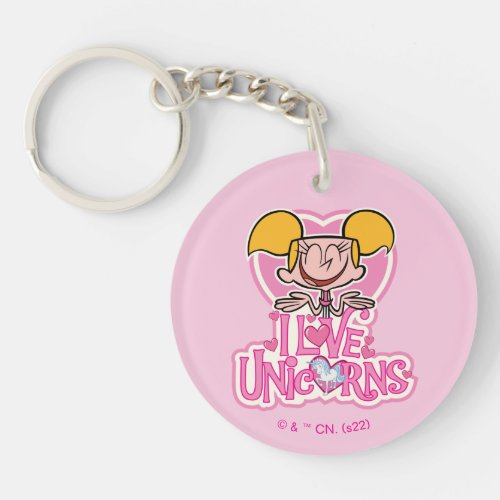 Dee Dee _ I Love Unicorns Keychain