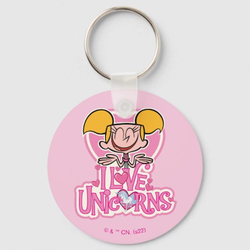 Dee Dee _ I Love Unicorns Keychain