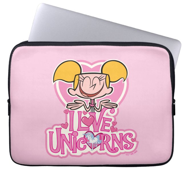 Dee Dee - I Love Unicorns Laptop Sleeve (Front)