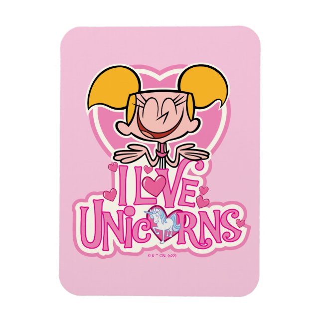 Dee Dee - I Love Unicorns Magnet (Vertical)