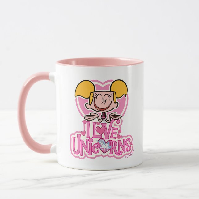 Dee Dee - I Love Unicorns Mug (Left)