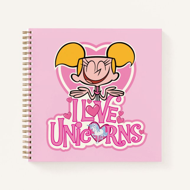 Dee Dee - I Love Unicorns Notebook (Front)