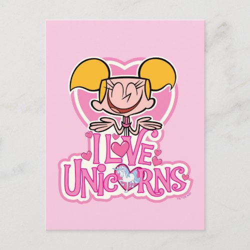 Dee Dee _ I Love Unicorns Postcard