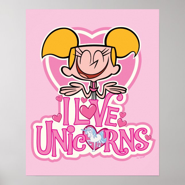 Dee Dee - I Love Unicorns Poster (Front)