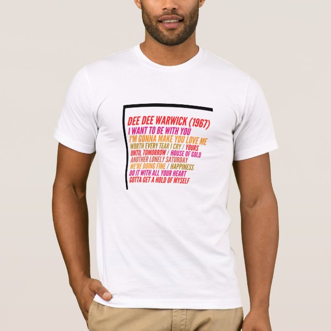 Dee Dee Warwick Cover Vinyl 1967 Men T-Shirt (Front)