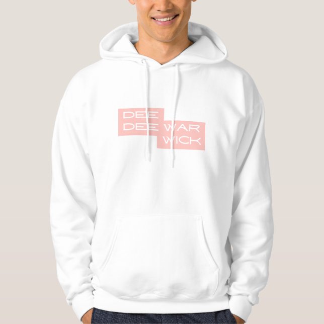 Dee Dee Warwick Pink Men's Hoodie (Front)