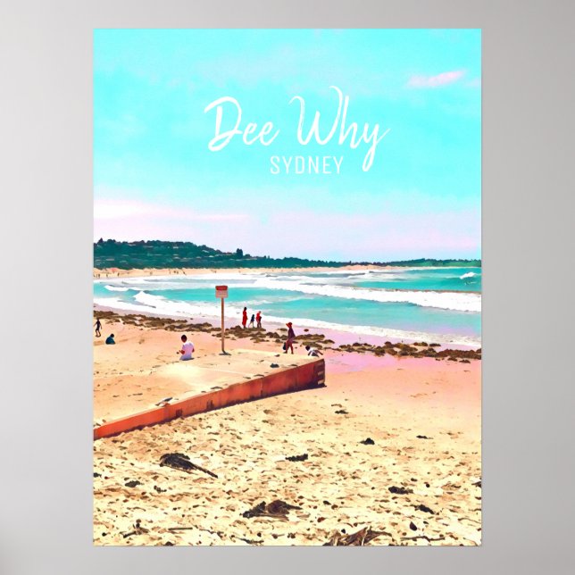 Dee Why Northern beaches sydney Poster (Front)