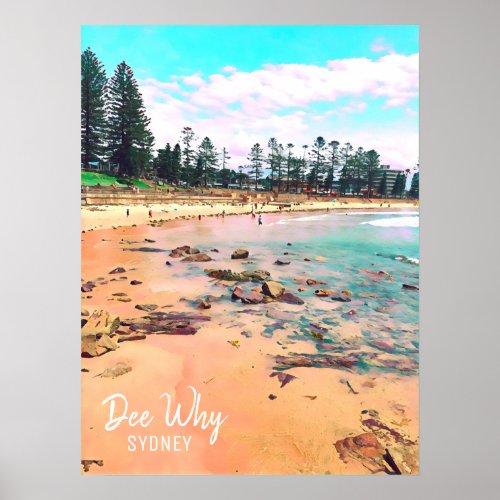 Dee Why Northern beaches sydney Poster