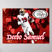 Deebo Samuel Football Paper Poster 49ers - Deebo Samuel - Posters