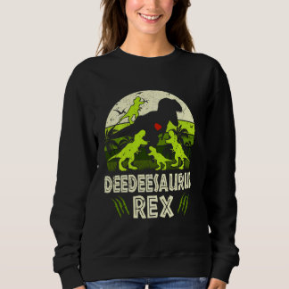 Deedee Dinosaur T Rex Deedeesaurus 4 Kids Family M Sweatshirt