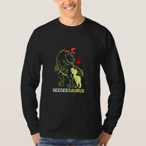 Deedeesaurus Deedee Tyrannosaurus Dinosaur Baby  T_Shirt