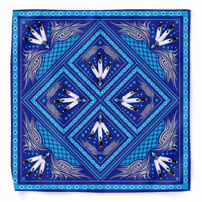 Deeds well Done (Blue) Bandana (Front)