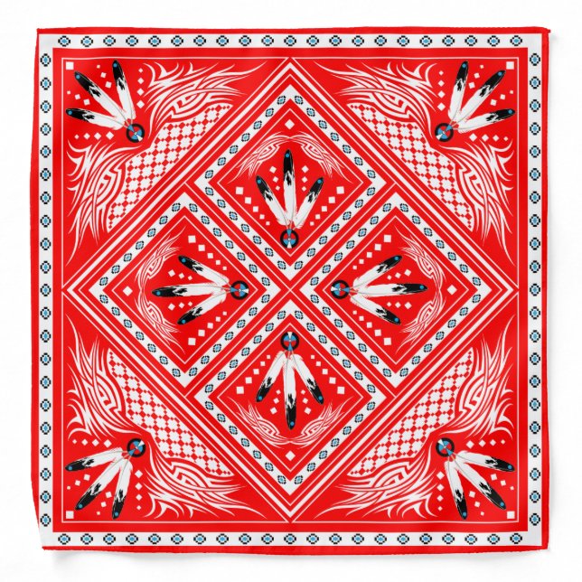 Deeds well Done (Red) Bandana (Front)