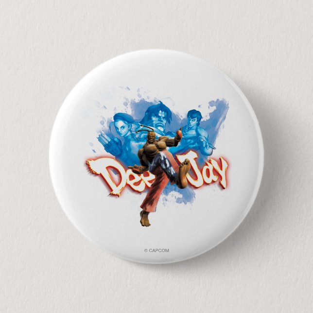 DeeJay 2 Pinback Button (Front)