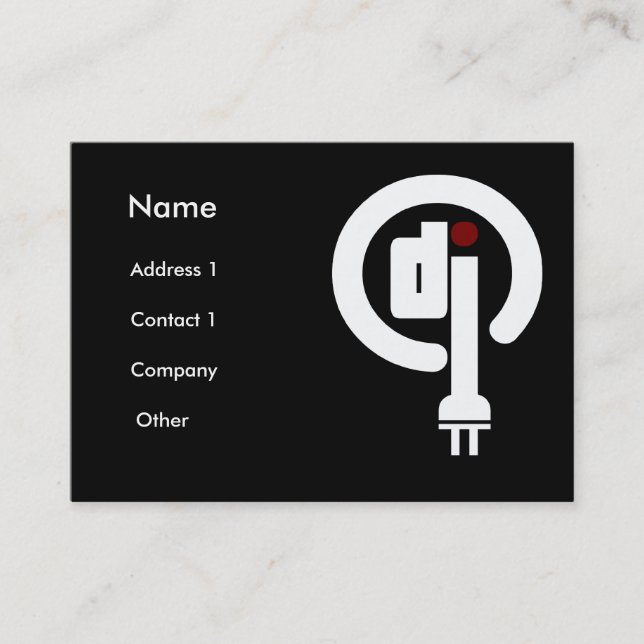 Deejay business cards (Front)
