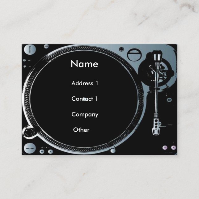 Deejay business cards (Front)