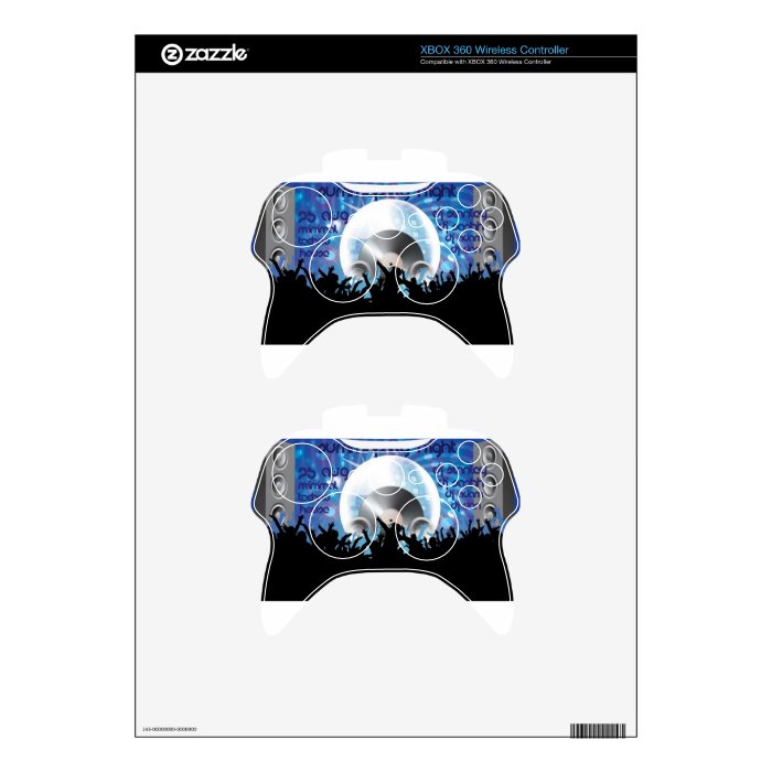 Deejay club vector design xbox 360 controller skins