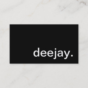 deejay. (color customizable) business card