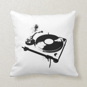 Deejay DJ Turntable Pillow House music gifts