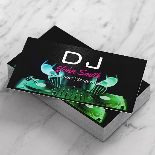 Customizable Deejay DJs Mixing Music Professional Music Event Business Card