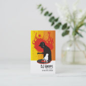 DeeJay Groove Disc Jockey - Music Business Card (Standing Front)