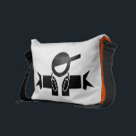 Deejay messenger bag | Dj Gear<br><div class="desc">Deejay messenger bag | Dj Gear. Cool logo of music dj with headphones.</div>