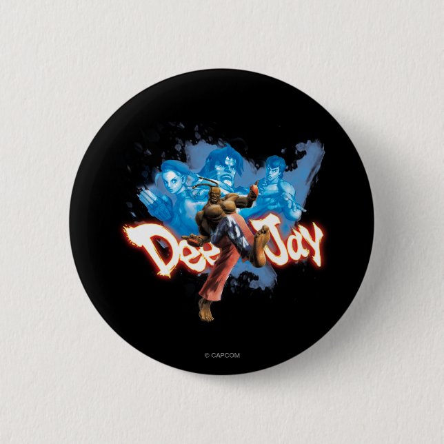 DeeJay Pinback Button (Front)