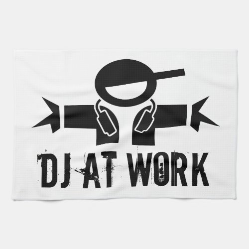 Deejay towel  DJ gear with custom slogan