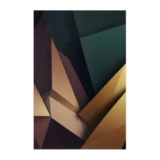 Deep Abstract Geometry Acrylic Print