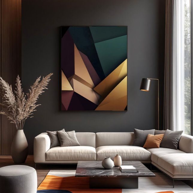 Deep Abstract Geometry Canvas Print (Creator Uploaded)
