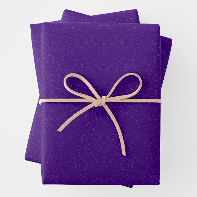 Deep Amethyst Glitter Gift Wrap Sheets – Customize (In situ)