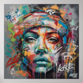 The name Angel in graffiti Poster | Zazzle