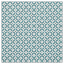 Deep Aqua and White Geometric Pattern Shippo
