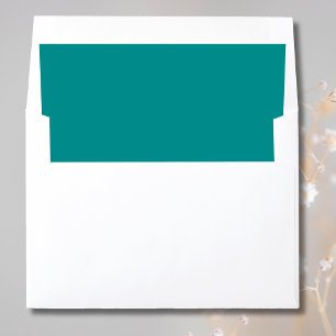 Deep Aqua bold modern refined Envelope Liner