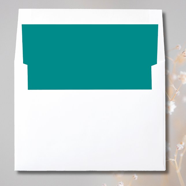 Deep Aqua bold modern refined Envelope Liner (Creator Uploaded)
