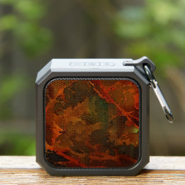 Deep Autumn Rich Earthy Abstract Fall Bluetooth Speaker
