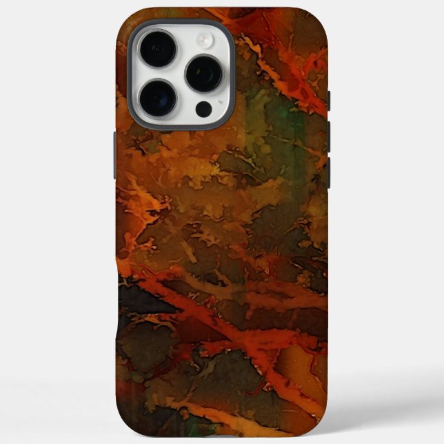 Deep Autumn Rich Earthy Abstract Fall Case-Mate iPhone Case (Back)