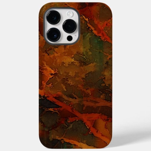 Deep Autumn Rich Earthy Abstract Fall Case_Mate iPhone 14 Pro Max Case