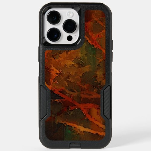 Deep Autumn Rich Earthy Abstract Fall OtterBox iPhone 14 Pro Max Case